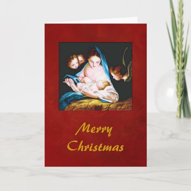 Cartes Pour Fêtes Annuelles Mary n'Child Card (Devant)