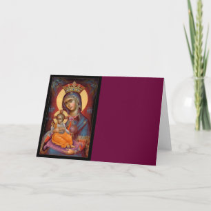Cartes Pour Fêtes Annuelles Mary - THEOTOKOS