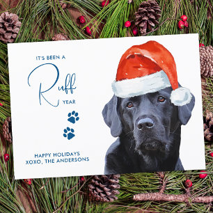 Cartes Pour Fêtes Annuelles Masque de visage de l'année ruff Quarantaine Chien