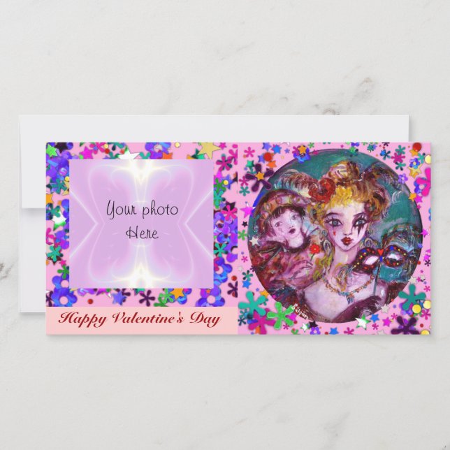 CARTES POUR FÊTES ANNUELLES MASQUERADE DE VALENTINE VÉNÉTIENNE MASQUÉRADE MASQ (Devant)
