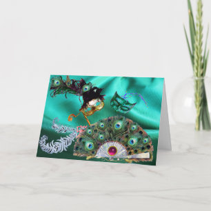 CARTES POUR FÊTES ANNUELLES MASQUES DE MASQUERADE DE LA JOURNÉE DE VALENTINE, 