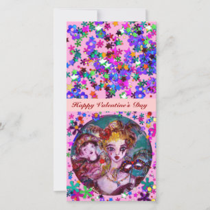 CARTES POUR FÊTES ANNUELLES MASQUES DE MASQUÉRADE VALENTINE VÉNITIENNE