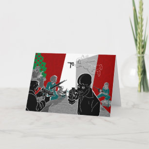 Cartes Pour Fêtes Annuelles Matin de Noël américain