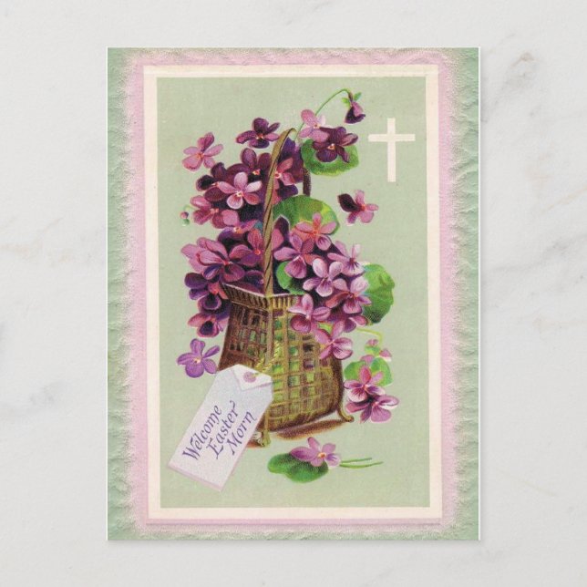 Cartes Pour Fêtes Annuelles Matin de Pâques (Devant)