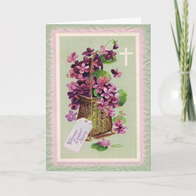 Cartes Pour Fêtes Annuelles Matin de Pâques (Devant)