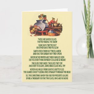 Cartes Pour Fêtes Annuelles Mauvais elfes de Noël