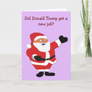 Cartes Pour Fêtes Annuelles Mauvais Père Noël Trump Bizarre Humour Classique V