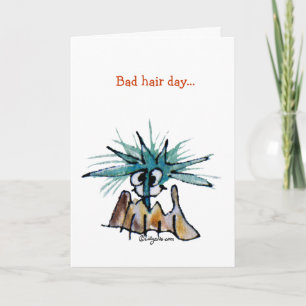 Cartes Pour Fêtes Annuelles Mauvaise bande dessinée de coiffeur de bernache de