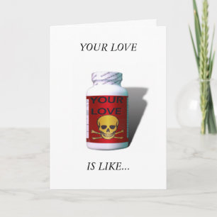 Cartes Pour Fêtes Annuelles Mauvaise médecine * Anti-Valentine