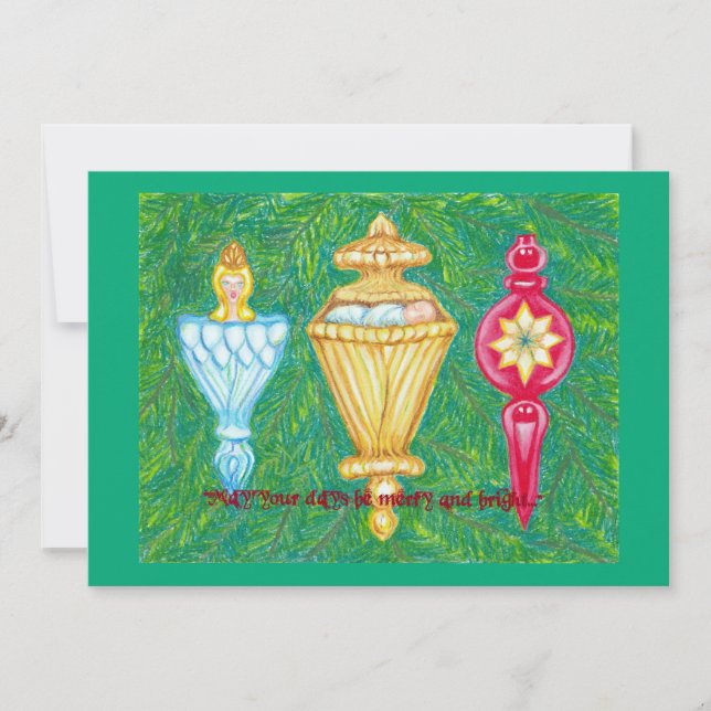 Cartes Pour Fêtes Annuelles May Your Days Be Merry and Bright (Devant)