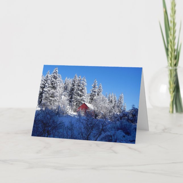 Cartes Pour Fêtes Annuelles McCall, scène d'hiver d'identification (Devant)