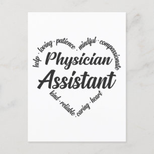 Cartes Pour Fêtes Annuelles Médecin Assistant Coeur Mot Cloud