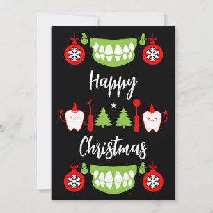 Cartes Pour Fêtes Annuelles Médecin dentaire Xmas
