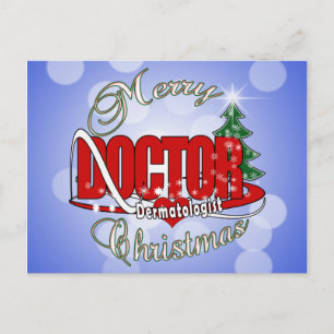 CARTES POUR FÊTES ANNUELLES MÉDECIN DERNIÈRE DE NOËL