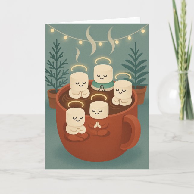 Cartes Pour Fêtes Annuelles Méditation de guimauve (Devant)