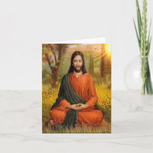 Cartes Pour Fêtes Annuelles Méditation Jésus Christ