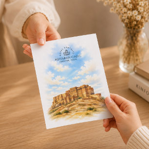 Cartes Pour Fêtes Annuelles Meharan Garh Jodhpur Paysage Architectural
