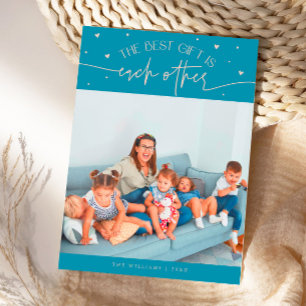 Cartes Pour Fêtes Annuelles Meilleur Cadeau Aqua Peach Saint-Valentin Photo