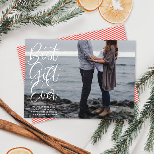 Cartes Pour Fêtes Annuelles Meilleur cadeau Ever bébé Grossesse photo de vacan