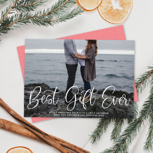 Cartes Pour Fêtes Annuelles Meilleur cadeau Ever bébé Grossesse photo de vacan