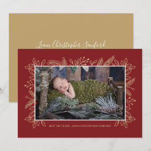 Cartes Pour Fêtes Annuelles Meilleur cadeau   Noël rouge