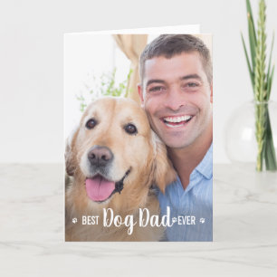 Cartes Pour Fêtes Annuelles Meilleur Chien Papa Jamais Fête des pères Personna