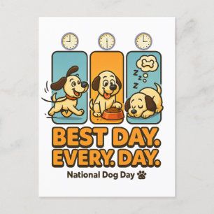 Cartes Pour Fêtes Annuelles Meilleur Jour Tous Les Jours - Drôle Chien Comic