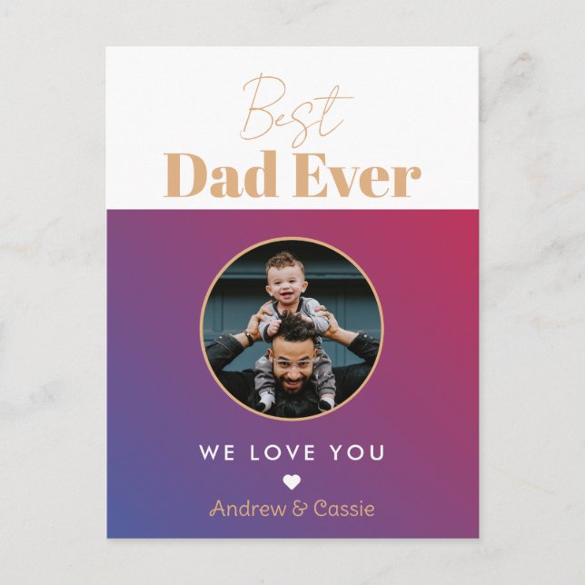 Cartes Pour Fêtes Annuelles Meilleur papa (Devant)