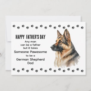Cartes Pour Fêtes Annuelles Meilleur Papa Chien Berger Allemand Fête des Pères