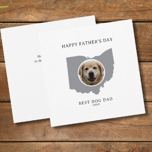 Cartes Pour Fêtes Annuelles Meilleur Papa Chien Ohio Photo Fête des Pères