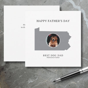 Cartes Pour Fêtes Annuelles Meilleur Papa Chien Pennsylvanie Photo Fête des Pè