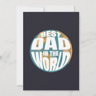 Cartes Pour Fêtes Annuelles Meilleur papa dans la Fête des pères mondiale Simp