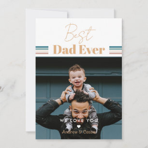 Cartes Pour Fêtes Annuelles Meilleur papa du monde Nous t'aimons