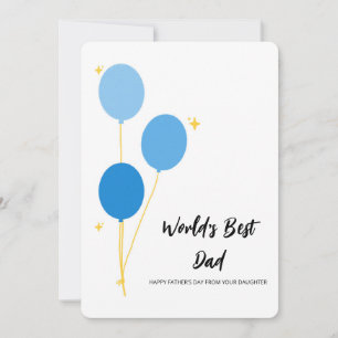 Cartes Pour Fêtes Annuelles Meilleur papa fête des pères du monde