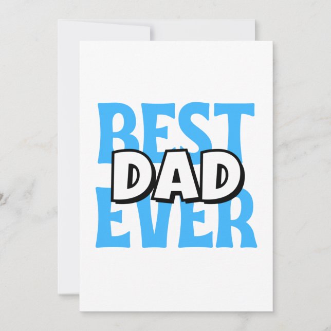 Cartes Pour Fêtes Annuelles Meilleur papa jamais (Devant)