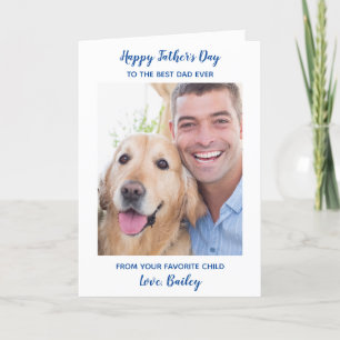 Cartes Pour Fêtes Annuelles Meilleur papa jamais chien papa animal de compagni