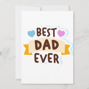 Cartes Pour Fêtes Annuelles Meilleur Papa Jamais Clip Art Dessiné à la Main