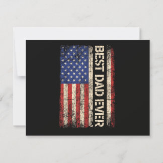 Cartes Pour Fêtes Annuelles Meilleur Papa Jamais Drapeau Américain Cadeaux pou