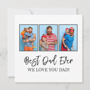 Cartes Pour Fêtes Annuelles Meilleur Papa Jamais Fête des pères Cadeau Enfants