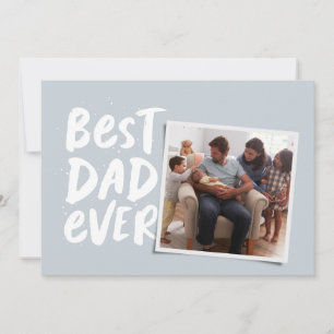 Cartes Pour Fêtes Annuelles Meilleur papa jamais photo moderne Fête des pères 