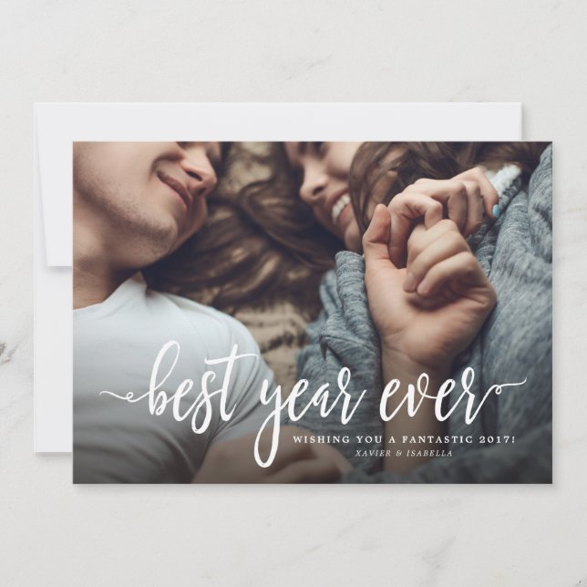 Cartes Pour Fêtes Annuelles Meilleure année Jour de l'année (Devant)
