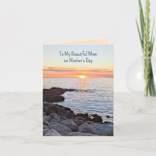 Cartes Pour Fêtes Annuelles Meilleure Maman de Lever du Soleil à Coucher du So