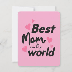 Cartes Pour Fêtes Annuelles Meilleure Maman du Monde : Collection Fête des Mèr