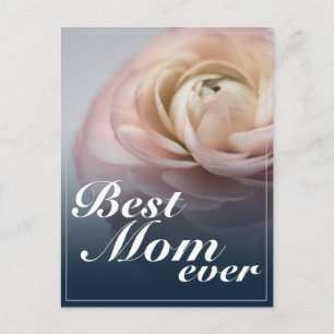Cartes Pour Fêtes Annuelles Meilleure maman jamais avec Big Rose