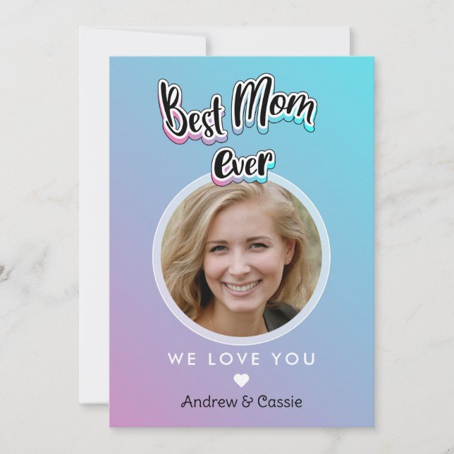 Cartes Pour Fêtes Annuelles Meilleure maman qui soit (Devant)