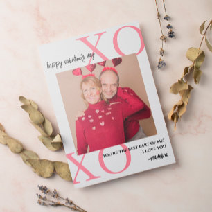 Cartes Pour Fêtes Annuelles Meilleure Partie De Moi XOXO Romantique Photo Vale