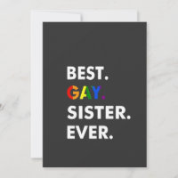 Meilleure Soeur Gay Jamais Drôle LGBT Rainbow Prid