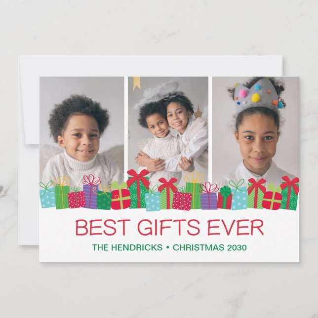 Cartes Pour Fêtes Annuelles Meilleurs cadeaux Ever 3 photo (Devant)