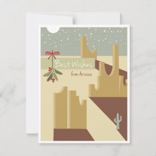 Cartes Pour Fêtes Annuelles Meilleurs vœux de l'Arizona !