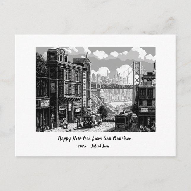 Cartes Pour Fêtes Annuelles Meilleurs vœux personnalisés pour le Nouvel An 202 (Devant)